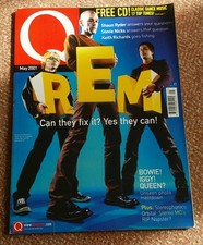 Q MAGAZINE NO 176 MAY 2001 REM SHAUN RYDER STEVIE NICKS KEITH RICHARDS