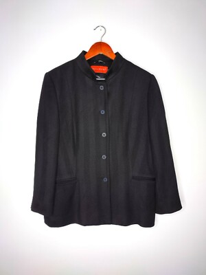 Bella Bicchi Wool Black Coat Women's Size 16