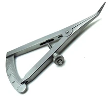 Castroviejo Caliper 0 to 20 mm Angled 3.25" Ophthalmology Premium Instruments