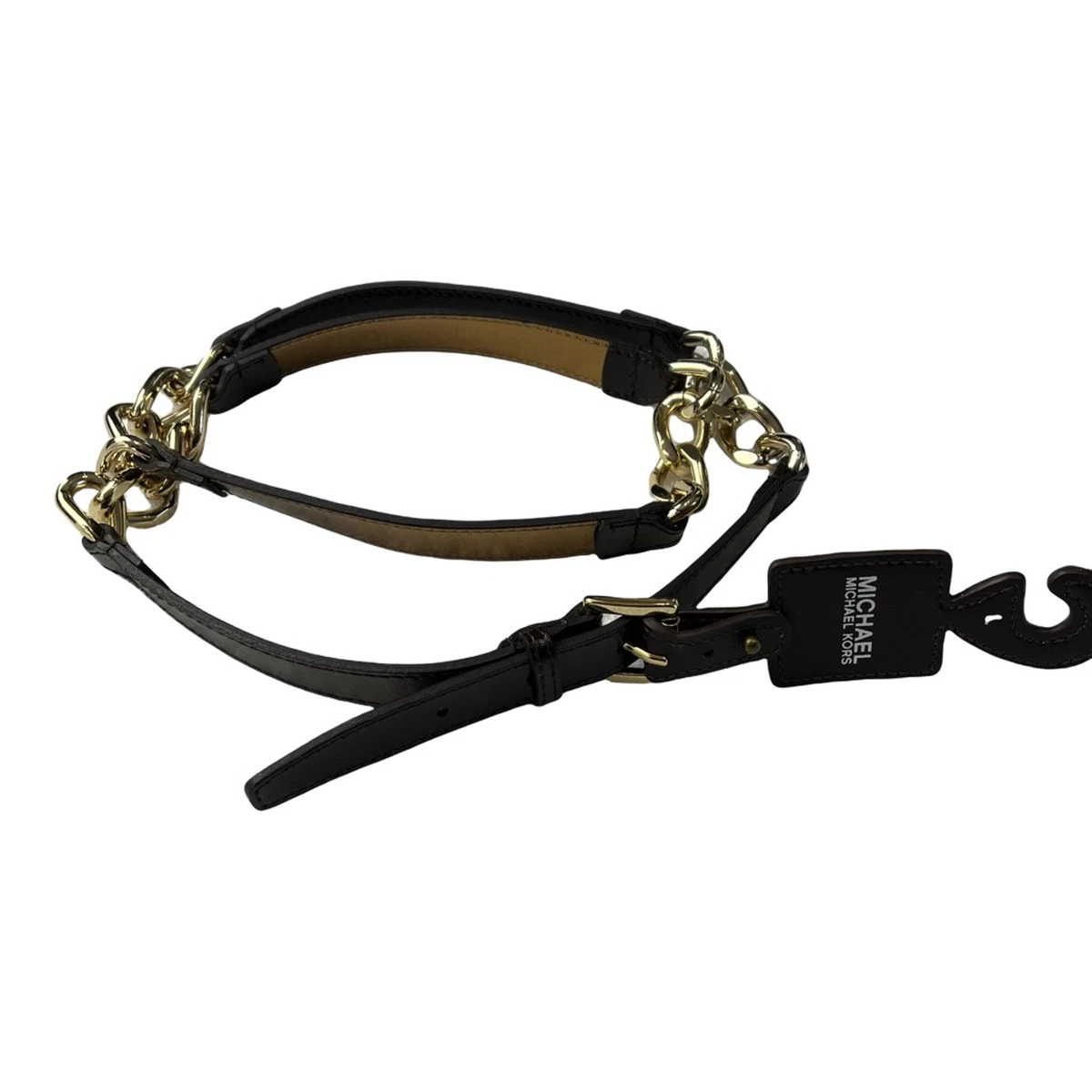 Michael Kors MK Black Waist Metal Chain Belt Adjustable Women’s Size L/XL New Michael Kors Women main image 3