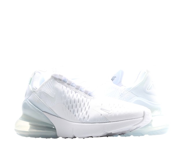 Nike Air Max 270 GS White Silver Shoes 