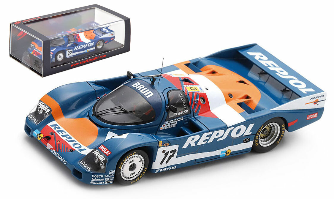 Spark S9875 Porsche 962C #17 'Brun Motorsport' Le Mans 1989 Spark S9875 Porsche 962C #17 'Brun Motorsport' Le Mans 1989