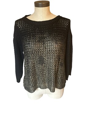 Alberto Makali Knit Black Sweater EUC Size Medium