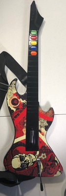 PS2 React Guitar Hero Guitar Controller Reaper Model RTPS2696 Wireless No Dongle