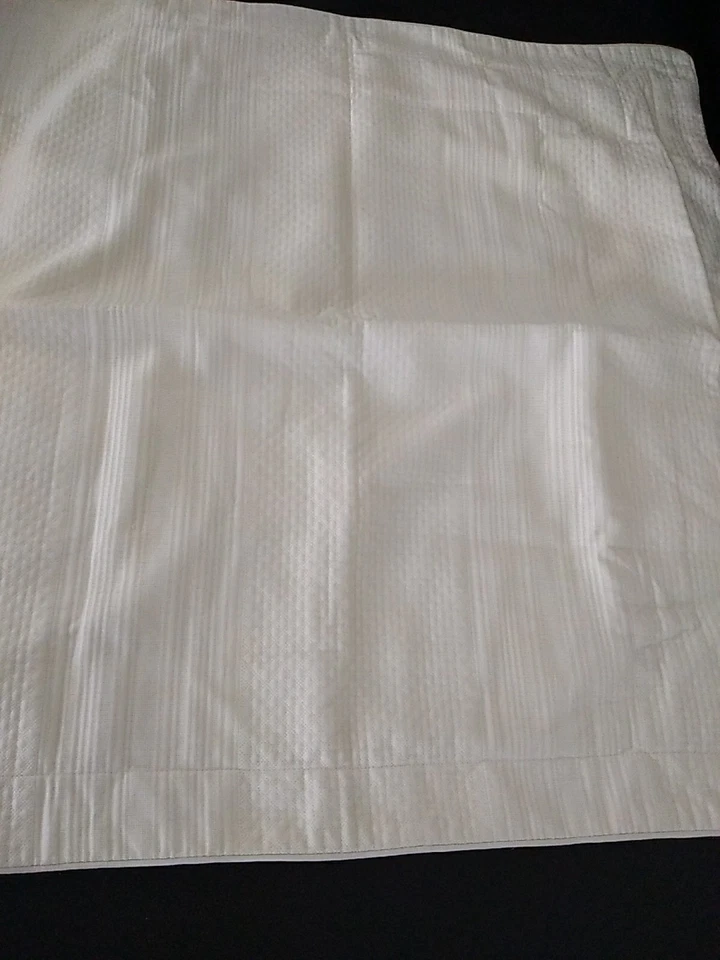 Ralph Lauren 2 piezas fundas de almohada marfil euro algodón 28" X 28" Foto 2 de 4