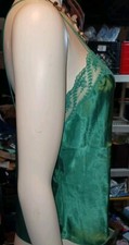 Vintage Amelias Green Silky Cami Medium