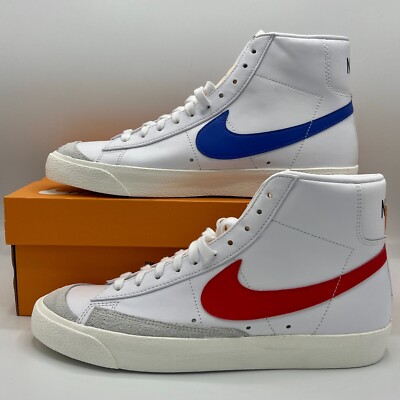 ナイキ キッズ スニーカー Nike Blazer Mid '77 GS - White/Habanero Red/Medium Blue Nike Blazer Mid '77 VNTG White Habanero Red Medium Blue BQ6806-117