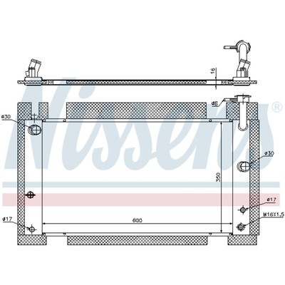 Kühler Motorkühler Autokühler NISSENS für Toyota Prius Liftback _W2_ NHW11_