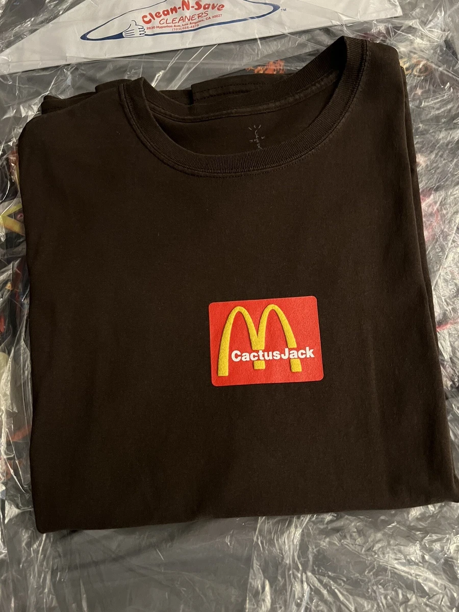 Travis Scott McDonald’s sesame t shirt Brown XL