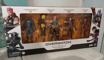 Overwatch Ultimates Carbon Series Genji, Zarya, Pharah & D.VA Sealed Hasbro - Image 1 of 2