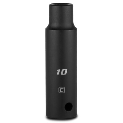 Capri Tools Deep Impact Socket, 1/2 in. Drive, 6-Point, Metric 10 to 36 mm