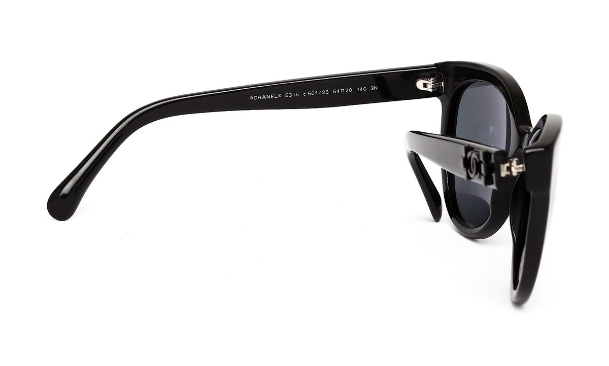 シャネル　サングラス（モデル：5315-A） Chanel 5315 c.501/26 Women's Black Sunglasses R1945 | eBay