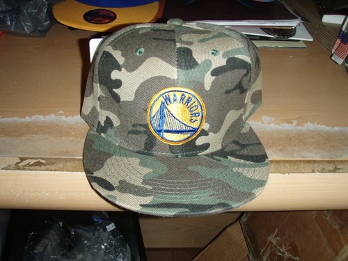 Golden State Warriors Camo SnapBack Hat 