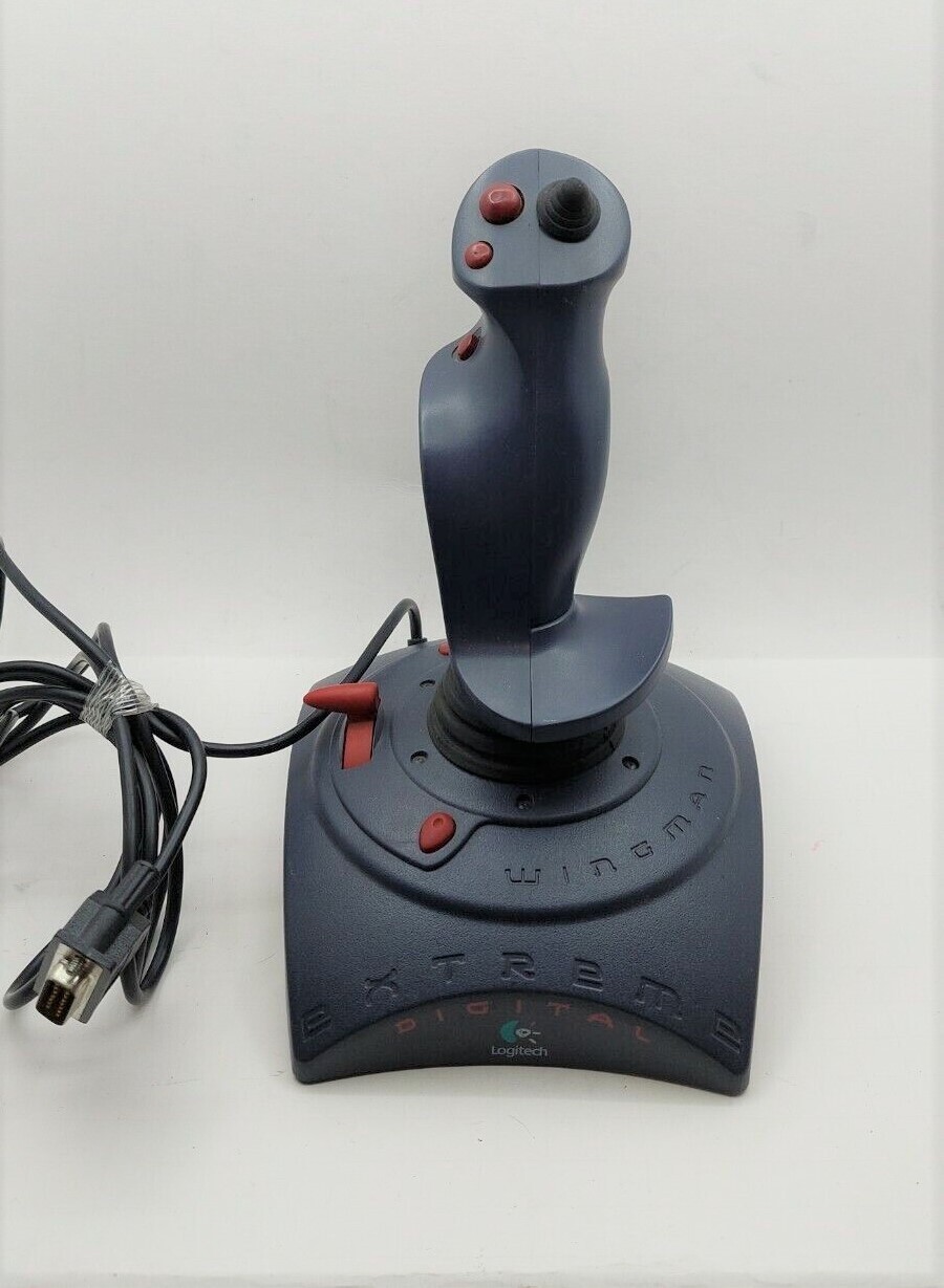 LOGITECH 863132-1000 Wingman Extreme Digital 15-Pin Joystick Controller ...