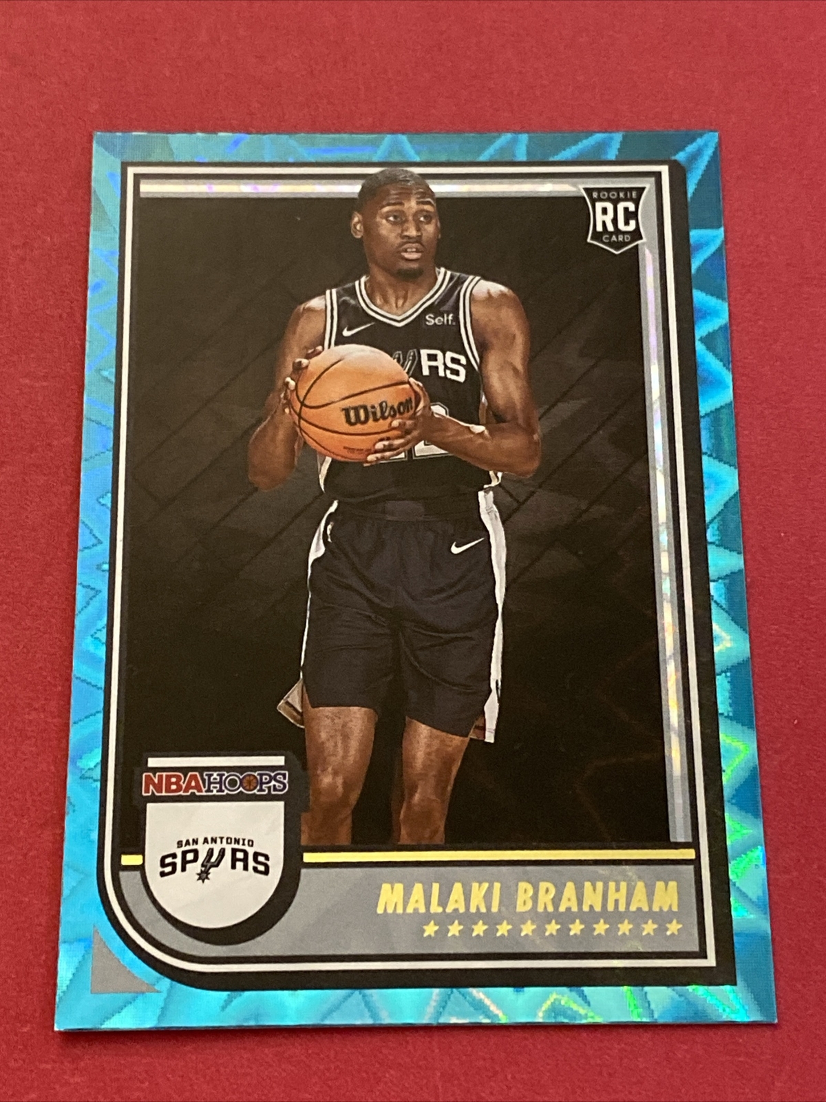 2022-23 Panini NBA Hoops Malaki Branham Teal Explosion RC #250 SPURS