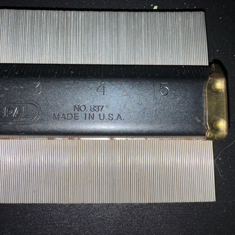 Vtg General Tools No. 837 6 in Contour Gauge with Stainless Steel Pins USA MADE - Image 4 of 4