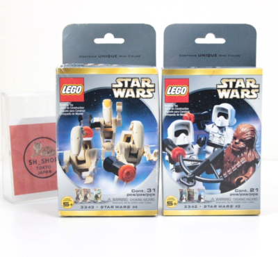 LEGO Star Wars Figure Card Packs 3342 / 3343 SEALED NIB Vintage in 