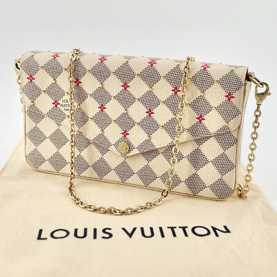 LOUIS VUITTON ルイヴィトン　ダミエフラワー　35 1/2 楽天市場】【新品】 ルイヴィトン 三つ折り財布 ポルトフォイユ