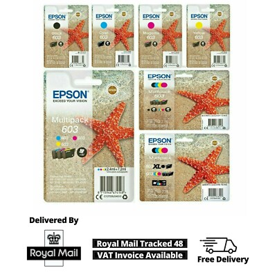 Original Epson 603 Starfish Ink C/M/Y/K Cartridges For XP-2105 XP-3155 ...