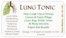 Lung Tincture  Opens Airways, Expels Phlegm, Clears Infections FAST: Breathe Eas