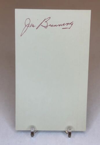 Jim Bunning Cut Autograph Auto - Afbeelding 1 van 2