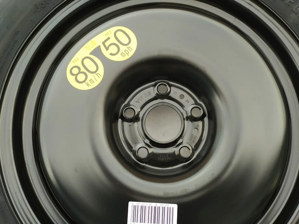 1x Reserverad Notrad T 145/85R18 Kodiaq Tarraco Tiguan II DOT2124 5QF601027Q/S 2 - Bild 3 von 4