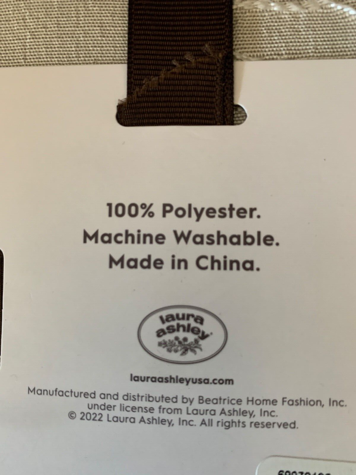 Laura Ashley Set of 8 Napkins, Stitch leaves 18"x18" Easy Care