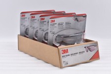 3M Anti-Fog 3M Anti-Fog Safety Glasses Gray Lens Black/Red Frame LOT OF 4