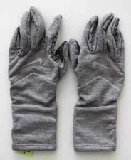 Nike Sphere Running Gloves Women's Medium Dri-Fit Grey/Silver