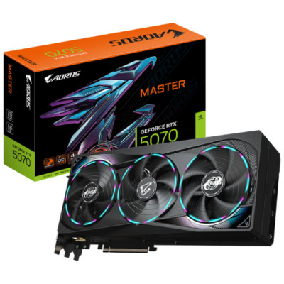 Video Card Gigabyte AORUS RTX 5070 GV-N5070AORUS M-12GD 28 Gbps 12GB GDDR7