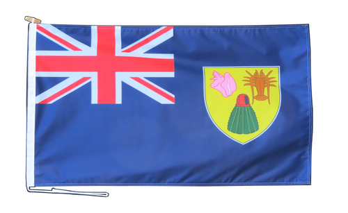Turks and Caicos Flag 3'x2' (90cm x 60cm) With Rope and Toggle - Picture 1 of 6