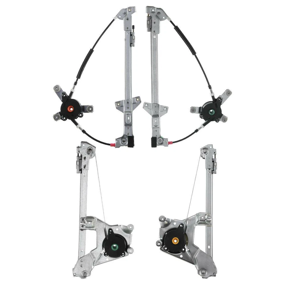 Regulador de ventana eléctrico delantero y trasero 4 piezas sin motor para Audi S4 S6 A6 Quattro Foto 2 de 4