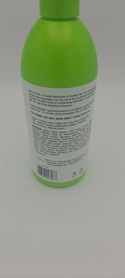 Nature's Gate Conditioner Pump 18oz For Oily Hair Tea Tree and Sea Buckthorn - Image 3 of 3