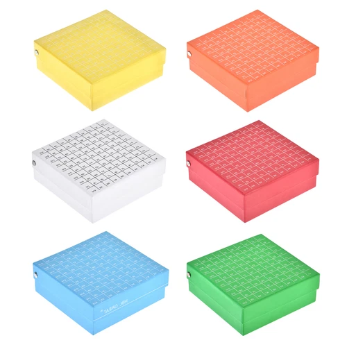 6pack Centrifuge Tube Freezer Storage Box 100 Places Waterproof Cardboard - Picture 2 of 5