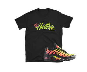 nike air max plus black volt solar red