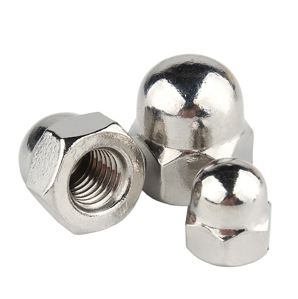 Feingewinde Hutmutter Edelstahl DIN 1587 hohe Form V2A Muttern M8 bis M20 Fein - Bild 4 von 4