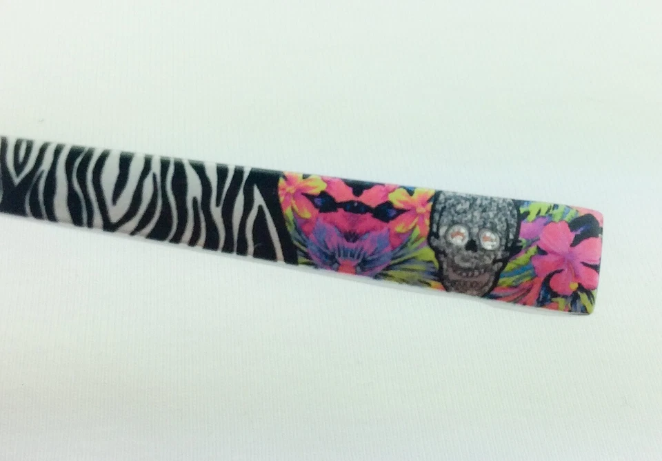 Change Me Brillenbügel Skull Totenkopf Wechselbügel 8888-1 schwarz weiß pink - Bild 4 von 4