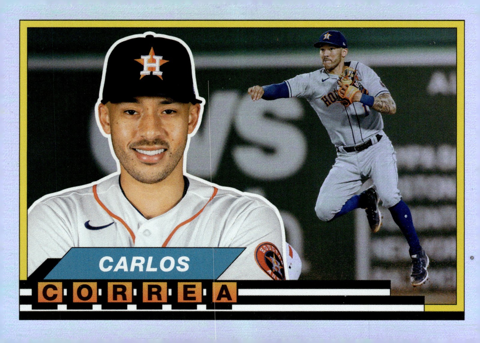 2021 Topps Archives #89BF-29 Carlos Correa 1989 Topps Big Foil