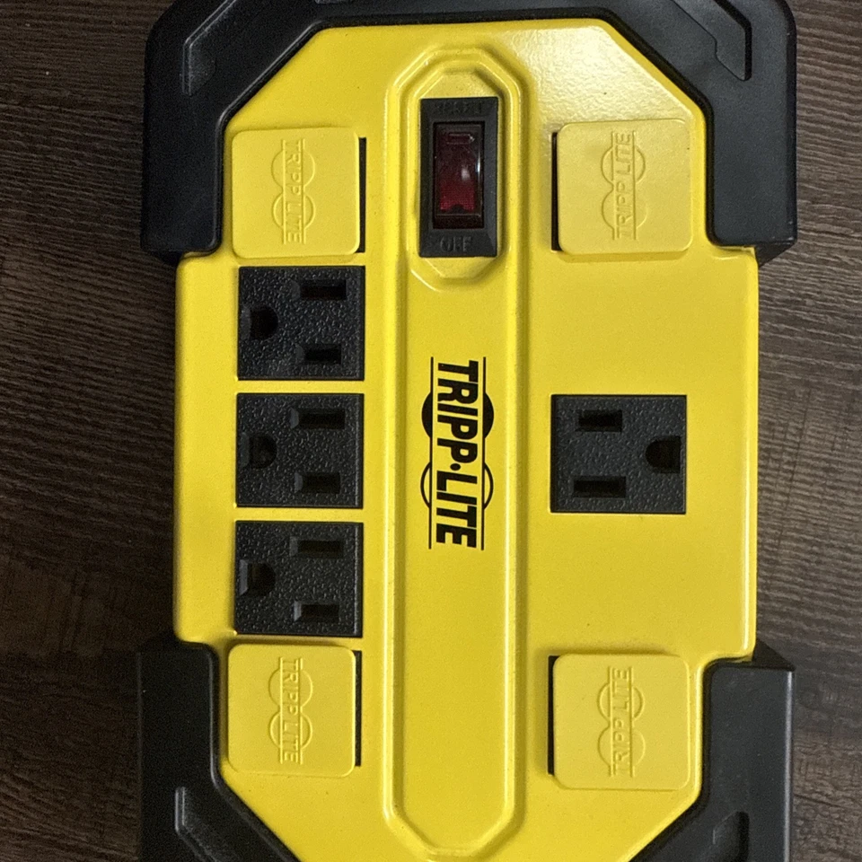 TRIPP LITE TLM812GF Plug-In GFCI w/Cord,12ft,15A,Yel/Blk 2KGE9 - Image 3 of 3