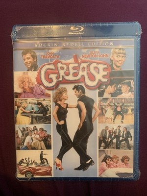 Grease (Blu-ray, 1978) John Travolta Rockin  Rydell Edition Brand New Tear