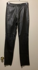 wilson maxima womens leather pants black size 10