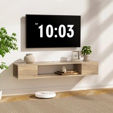 Floating TV Stand, Wall Mounted Entertainment Center and Cabinet Shelf, TV Conso