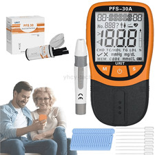5-in-1 Blood Lipid Meter Cholesterol Home Test Monitor Kit TC HDL TG LDL