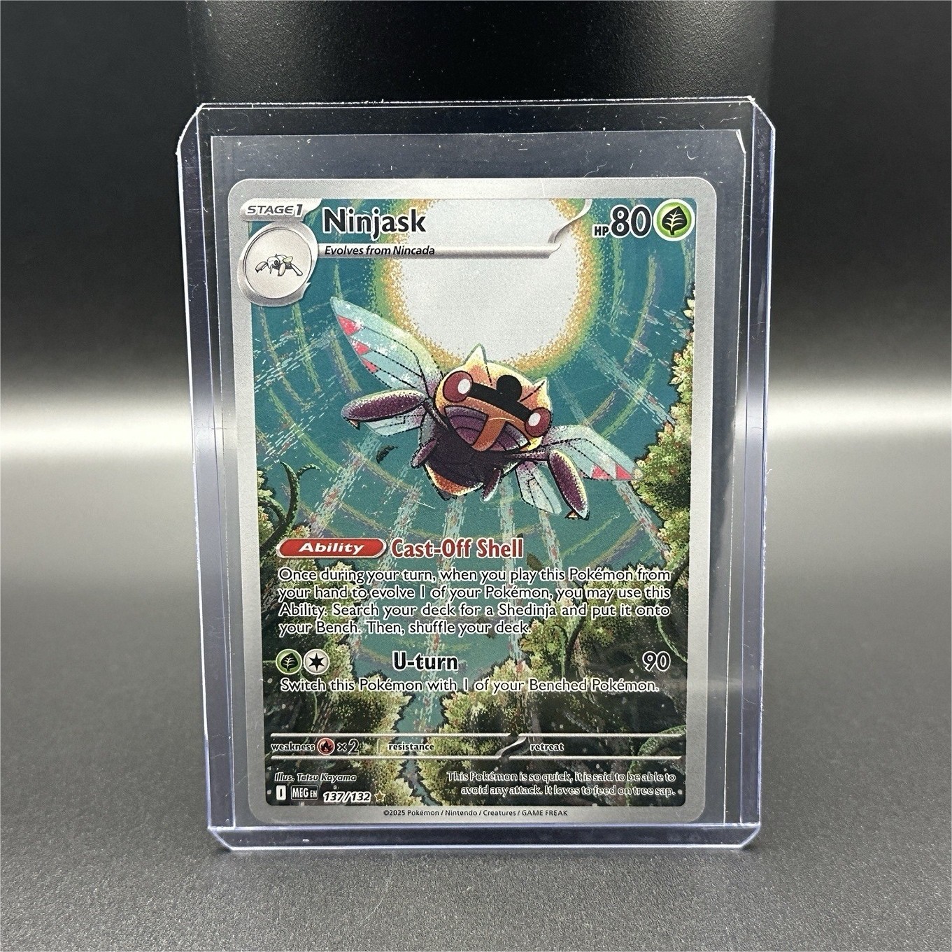 Pokémon TCG Ninjask 137/132: Mega Evolution Holo Illustration Rare Near Mint