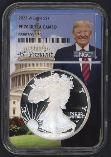 A PERFECT COIN ~ 2022 W NGC PF-70 ULTRA CAMEO SILVER AMERICAN EAGLE ~ 1c START