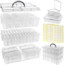 Bead Organizer - 58 Pcs Small Bead Organizers and Storage with Lids, Labels and