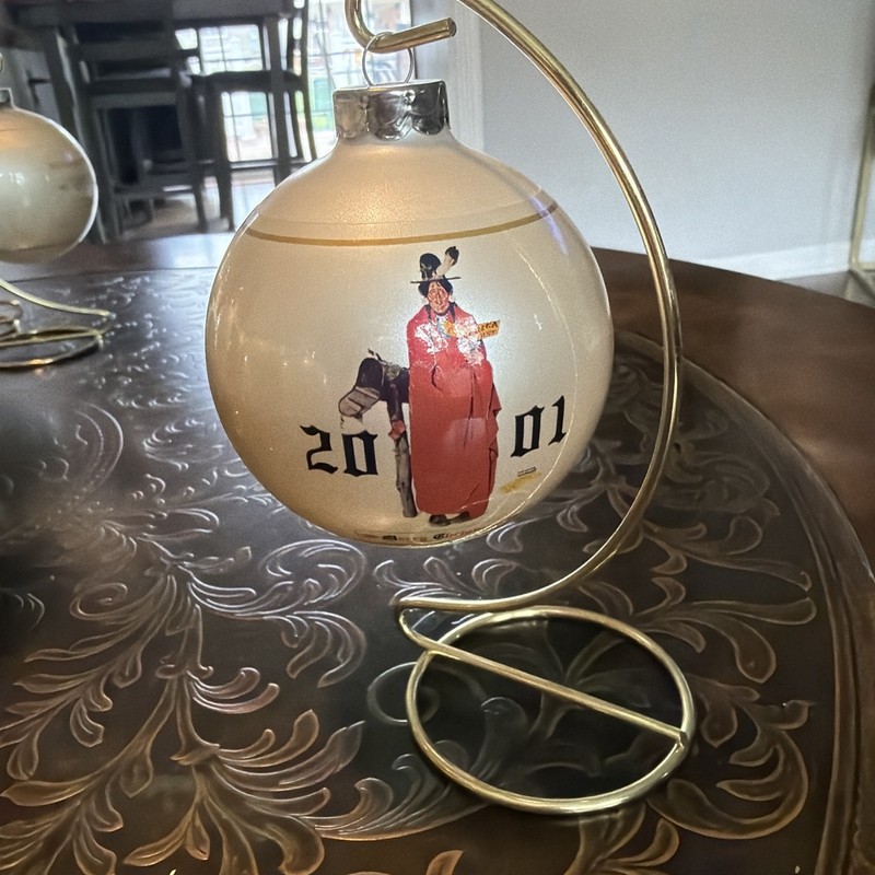 Vintage Norman Rockwell 2001 27th Edition Christmas Ornament By David Grossman