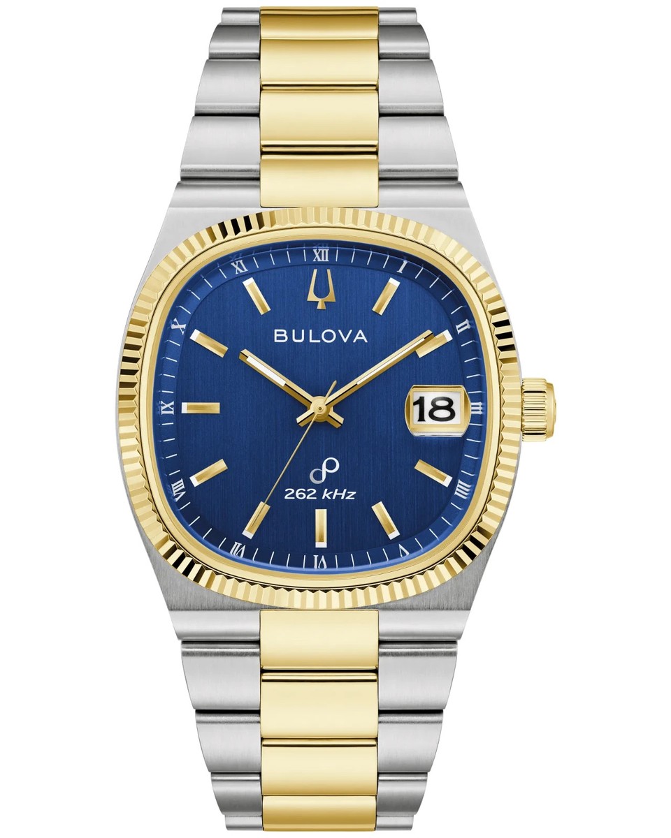 Bulova 98B462 Super Seville Precisionist Blue Dial TV Case Men's