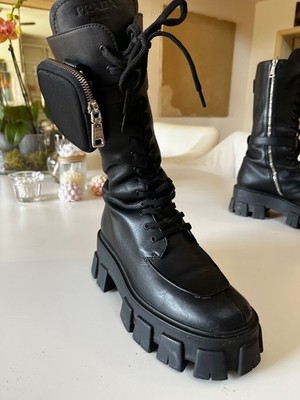prada stiefel 37, Monolith hohes Modell, neuwertig, Gr. 37,  RUNWAY