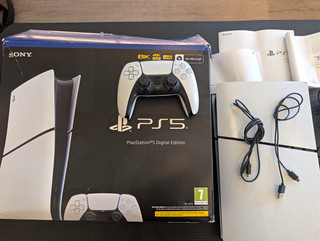 Slim Sony PlayStation 5 PS5 Digital Edition 1TB 4K Console With Controller